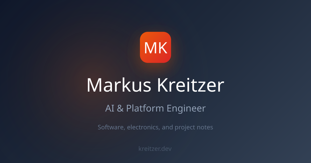 PicoScope MCP | Markus Kreitzer - AI & Platform Engineer
